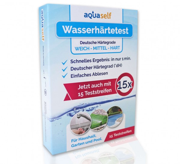 Wasserhärte Teststreifen-dH / 15 Stück